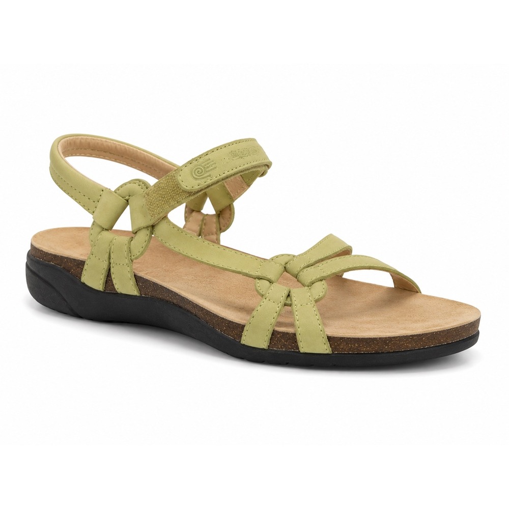 Teva Venture Cork Pistachio Green Leather Strappy Sandals Womens 11 Gorpcore